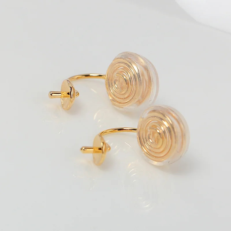 1Pair E241 Gold Plated Copper S925 Silver Needle Pearl Stud Earrings Findings Jewelry Making DIY Jewelry Accessories