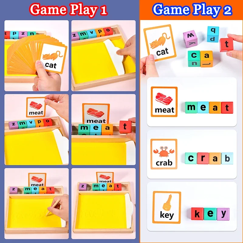 Montessori Teaching Aids Wooden Sandbox Letter Strokes Children's Sand Drawing Pen Controlled Games Set Toys