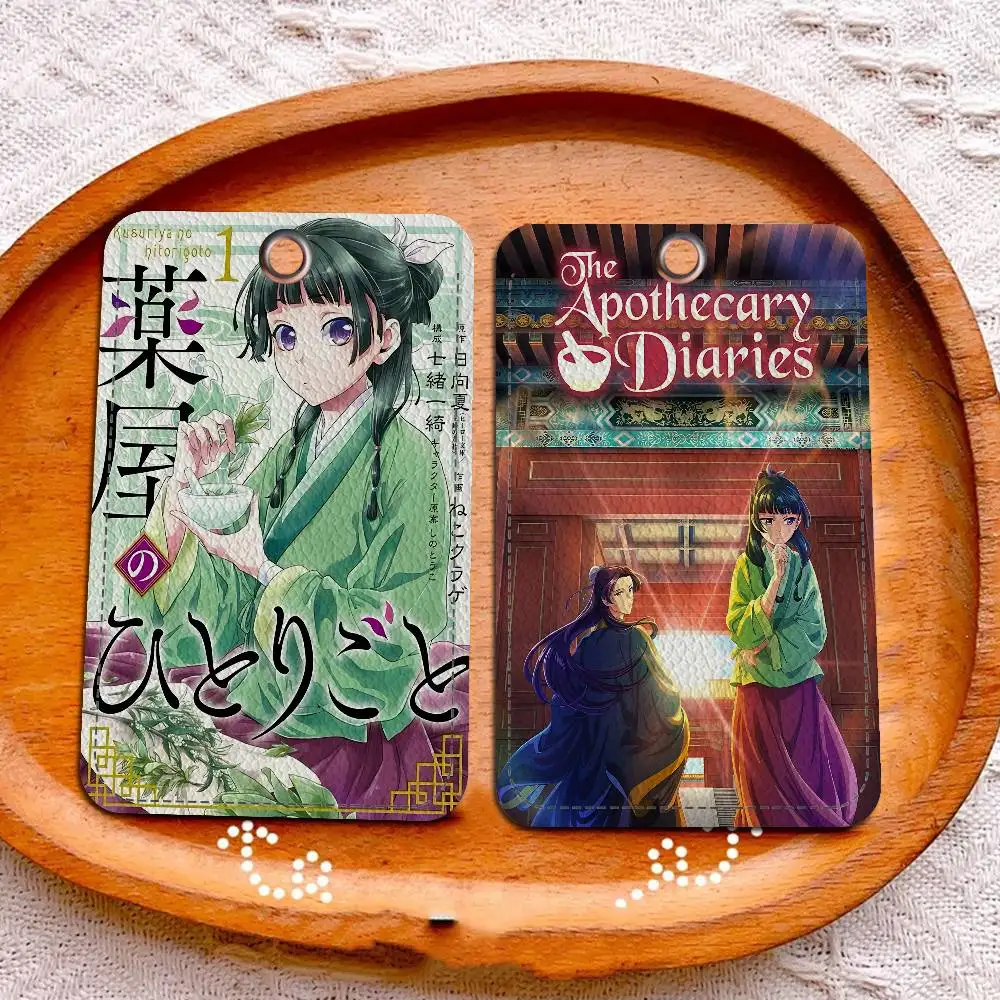 Popular Animation The Apothecary Diaries Holder Keychain With Keychain For Access Card Bus Pass & Card Credit ID