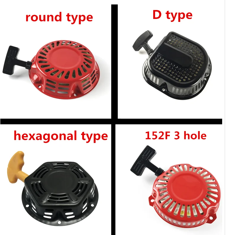 Gas-Oline Generator Pull Starter for 152F168F170F177F188/190F Tool Engine Electrical Access Pull
