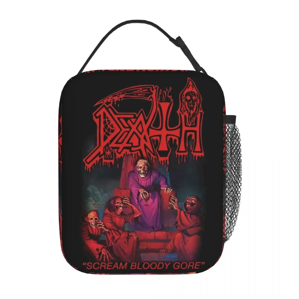 Death Rock Band Scream Bloody Merch Insulated Lunch Bags For Work Food Storage Bag Reusable Thermal Cooler Lunch Boxes