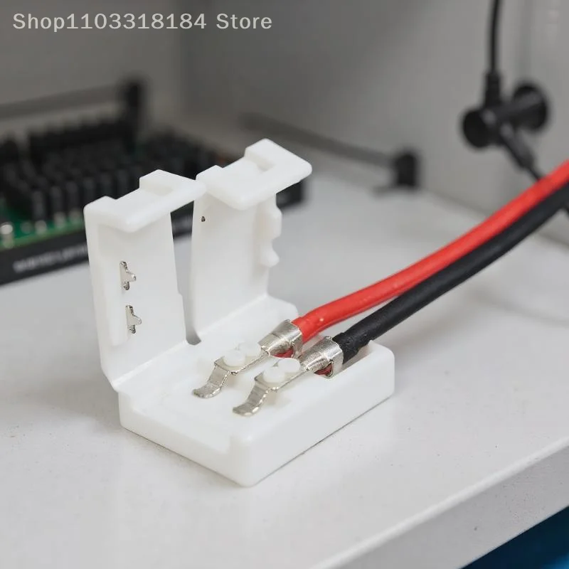 

2-Pin LED Wiring Strip With 8mm Snap-On Quick Connect, Single-Head Non-Welding Joint