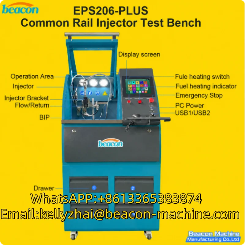 Professional Common Rail Injector Test BenchHigh PressureDiesel Injector Calibration Machine with Piezo Injector Coding Function