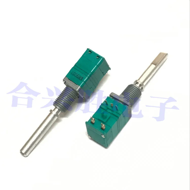 1 Piece Small Horizontal Encoder With Push Switch RK097 Type 20 Positioning Pulse Potentiometer Thin Shaft Length 33MM