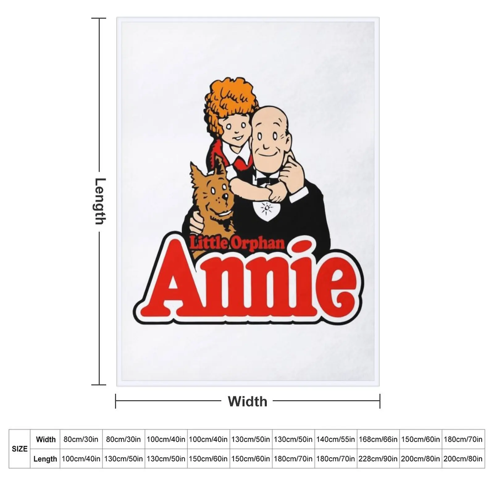 Little Orphan Annie Throw Blanket Picnic Warm for sofa Softest for babies Blankets