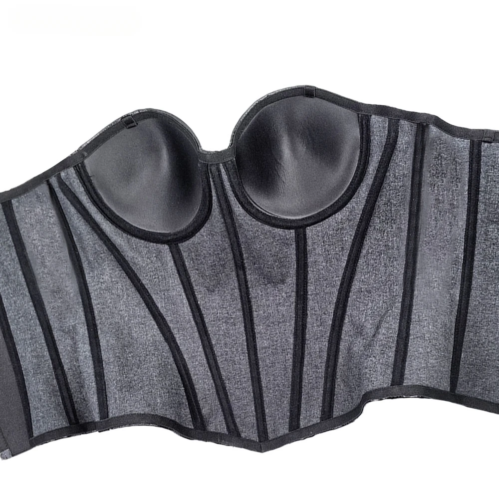 التمساح نمط بولي Leather الجلود مشد تانك القمم سستة Y2k ملابس النساء مثير تشكيل الكورسيهات شيك سليم الرسن سترة الصيف بروتيل #5