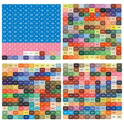 Painting Color Number Stickers 447 DMC Labels Stickers Storage Box Accessories Mosaic Bottle Tools