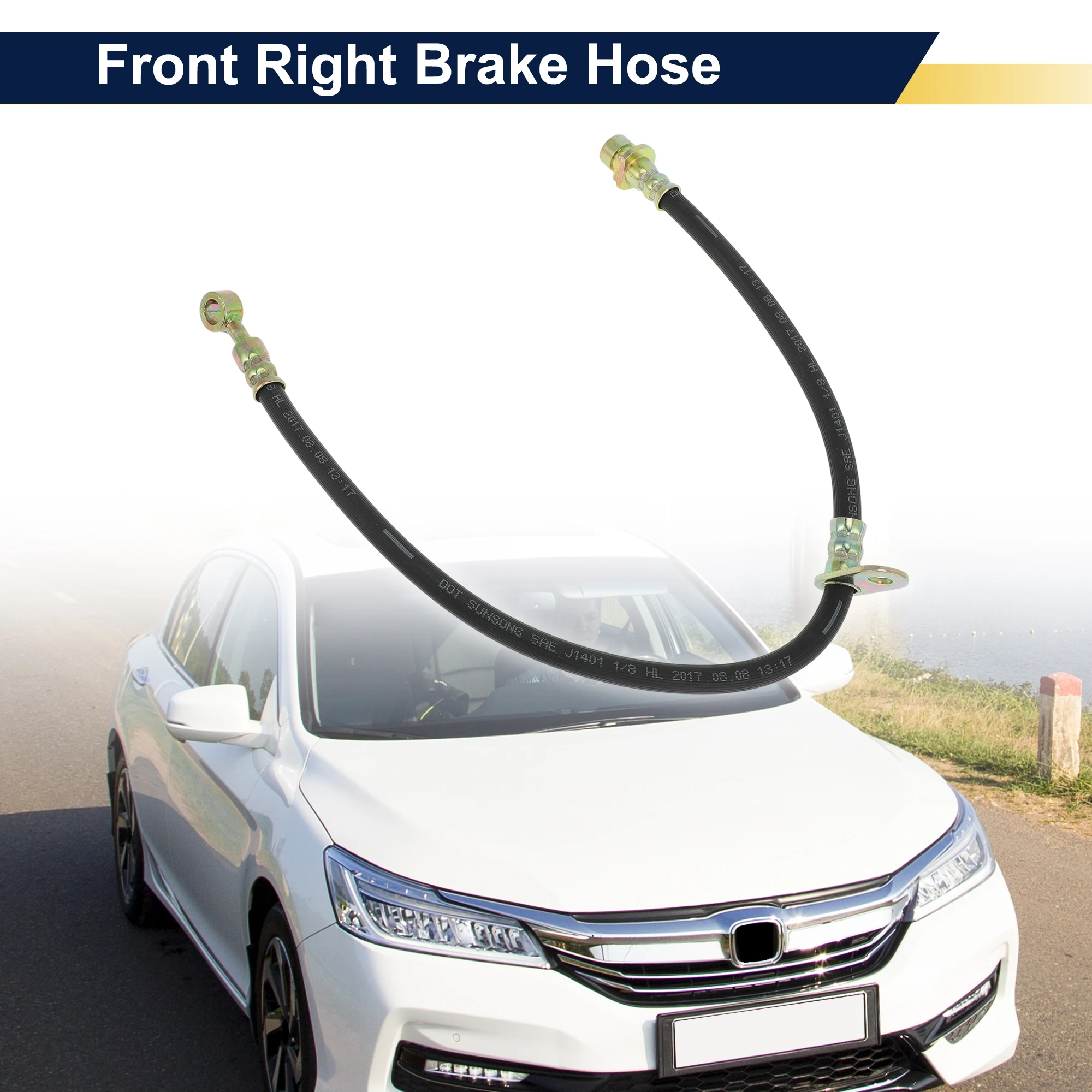 

UXCELL передний правый тормозной шланг для тормозного гидравлического шланга Honda Accord No 01464TS6H01