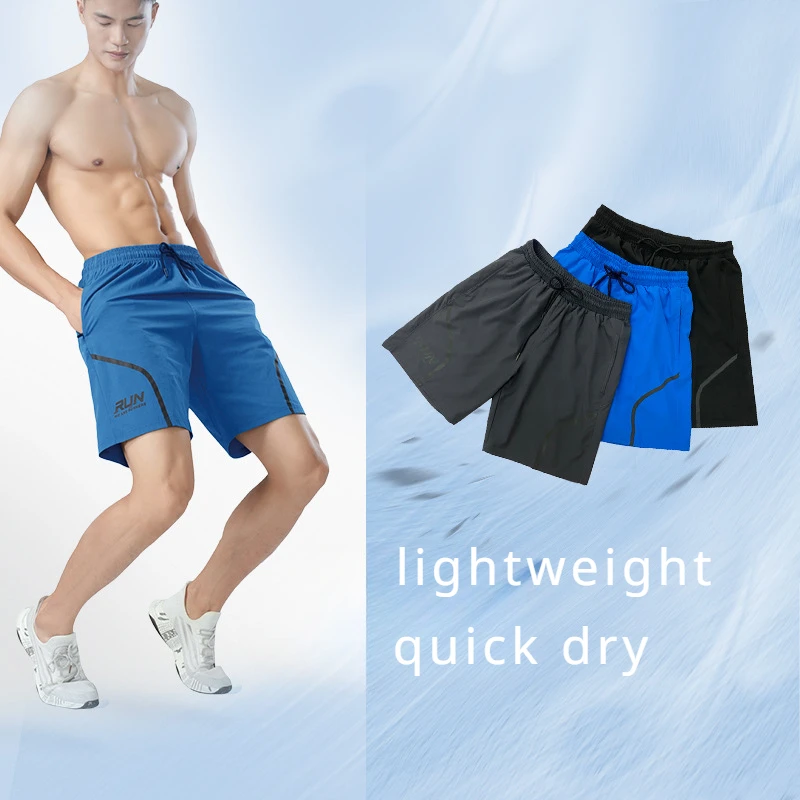 

Men Gym Sports Shorts Running Summer Fitness Quick Drying Casual Beach Basketball Workout Training Bodybuilding Short Pants