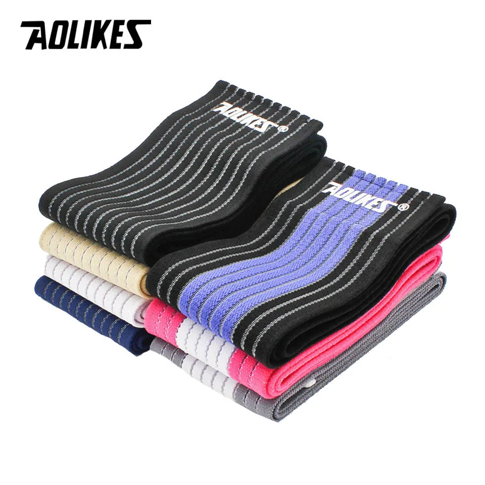 AOLIKES 1PCS Basketball Badminton Tennis Elbow Pad Ankle Brace Wrap Support Elastic Gym Sport Elbowband Fitness Bandage