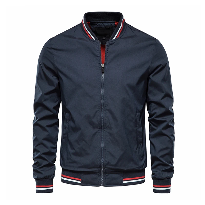 Chaquetas de aviador para hombre, ropa de moda, prendas de vestir sólidas, rompevientos, chaqueta de carreras de motos, 5XL, primavera y otoño