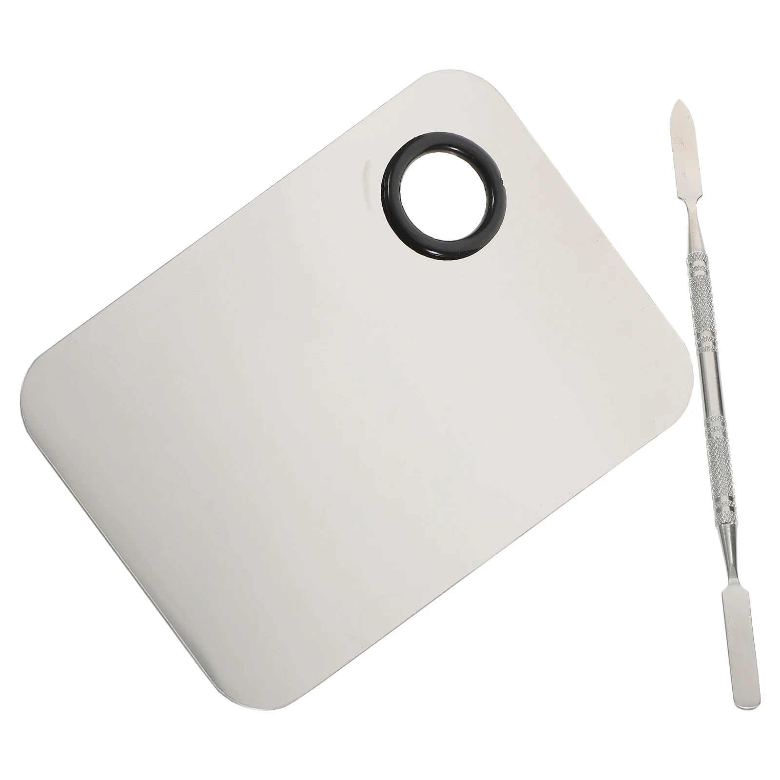 Make-up-Mischpalette-Set 16 cm Edelstahl-Mischspatel für Foundation, Lippen, Lidschatten, Individuelle Farbmischwerkzeuge