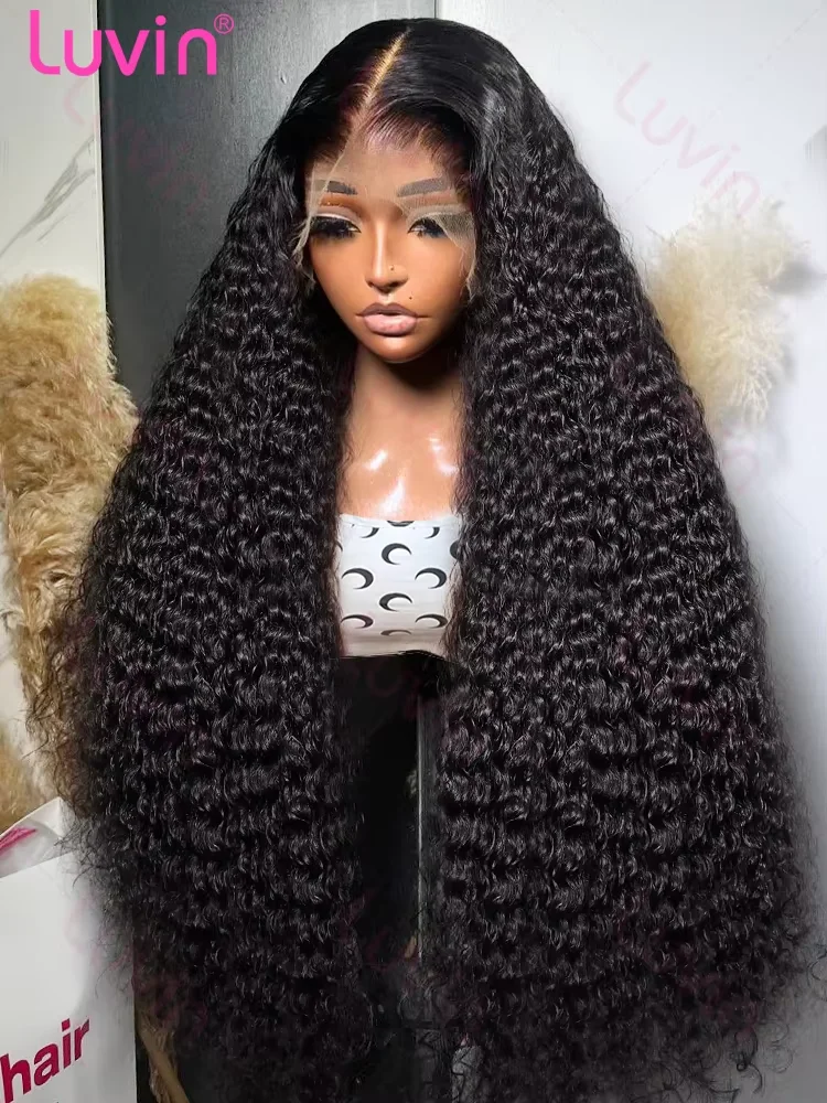 Transparent Water Wave 13x6 Lace Front 5x5 Lace Curly Wigs For Women Human Hair PrePlucked 13x4 Deep Wave Lace Frontal Wig