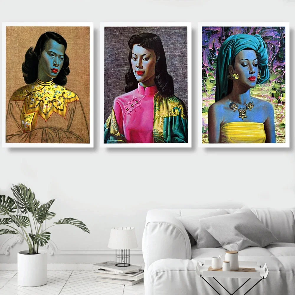 Vladimir Tretchikoff Art Poster Chinese Girl Canvas Painting Wall Painting Oriental Female Print Modern Living Room Home Decorat