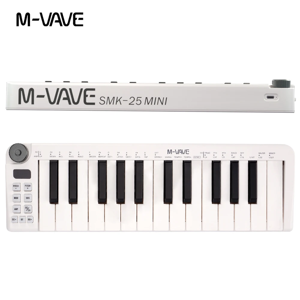 M-VAVE キーボード MIDIコントローラー MIDIキーボード ピアノ SMC