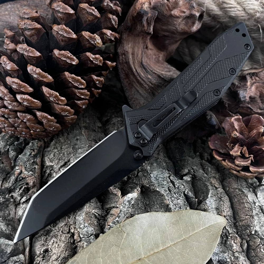 1990 folding knife, sturdy and durable, nylon handle 9cr18mo vblade, portable outdoor camping tool, a gift for men image 3