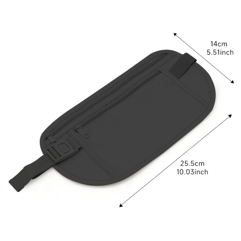 Sac banane invisible antivol étanche pour hommes et femmes, sac de voyage multifonctionnel, sac de téléphone portable ultra-mince, sac de vélo, 1PC