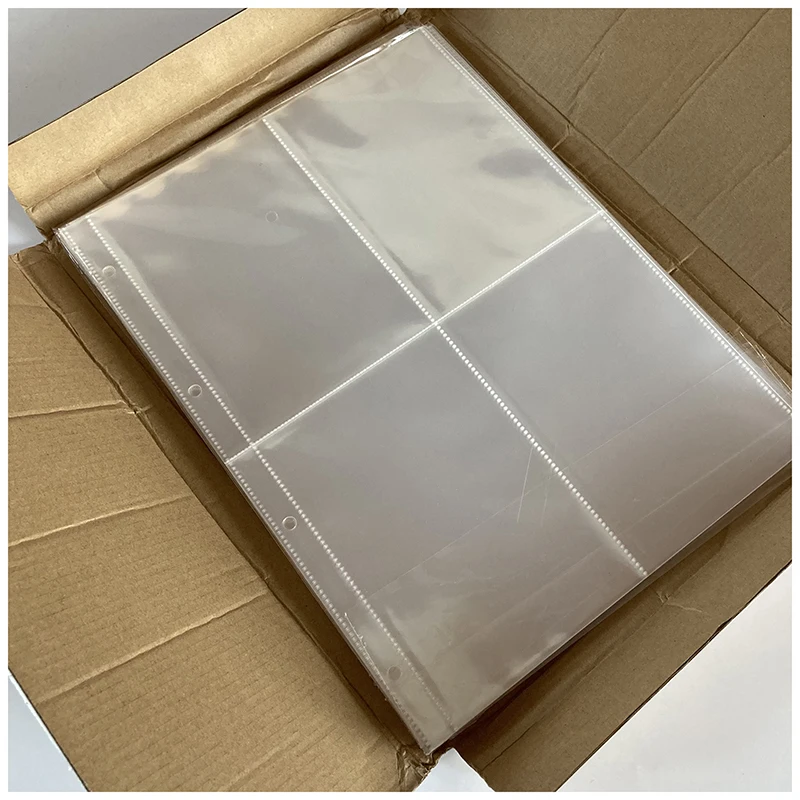 10 Pack A4 Photo Album Clear Sleeves 4 x 6 Inch Toploader Photocard Postcard Binder Sheets Refill Pages 2 4 6 9 Pockets PVC Free