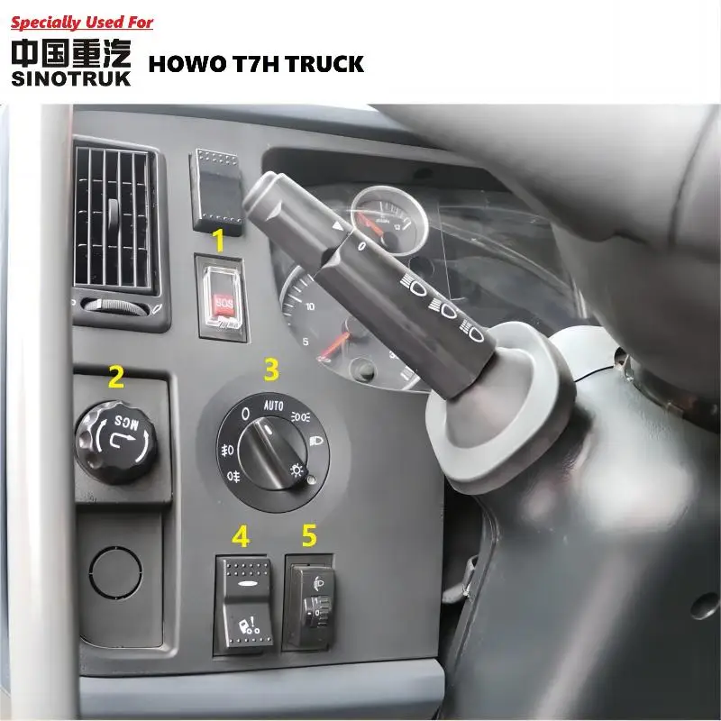 Howo-回転式ヘッドライトスイッチwg9918580039,トラックt7h,オリジナル品質