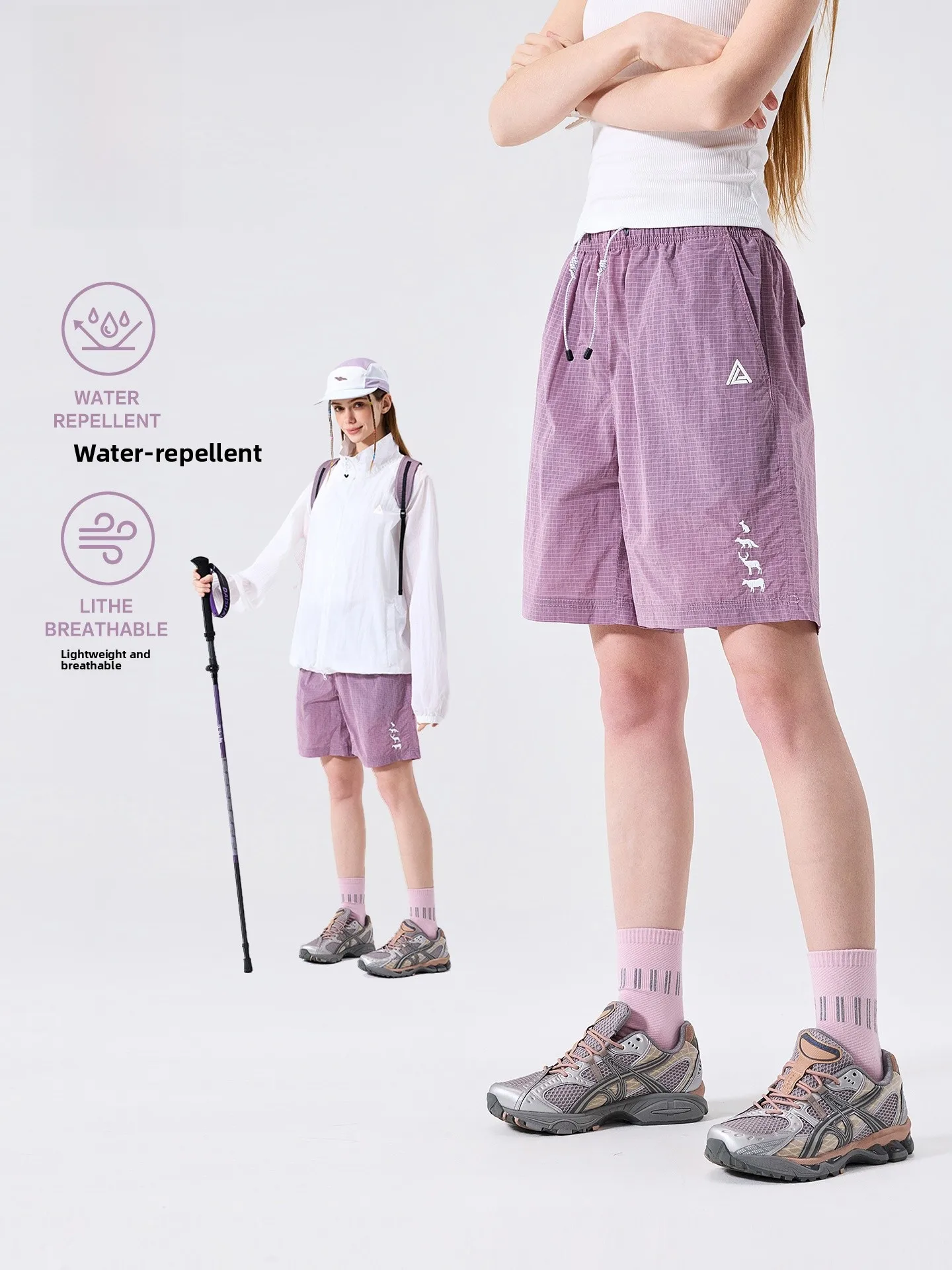 LAZY DAY Camouflage Lightweight Breathable Outdoor Work Trousers Women's Loose Summer Sports Casual Shorts