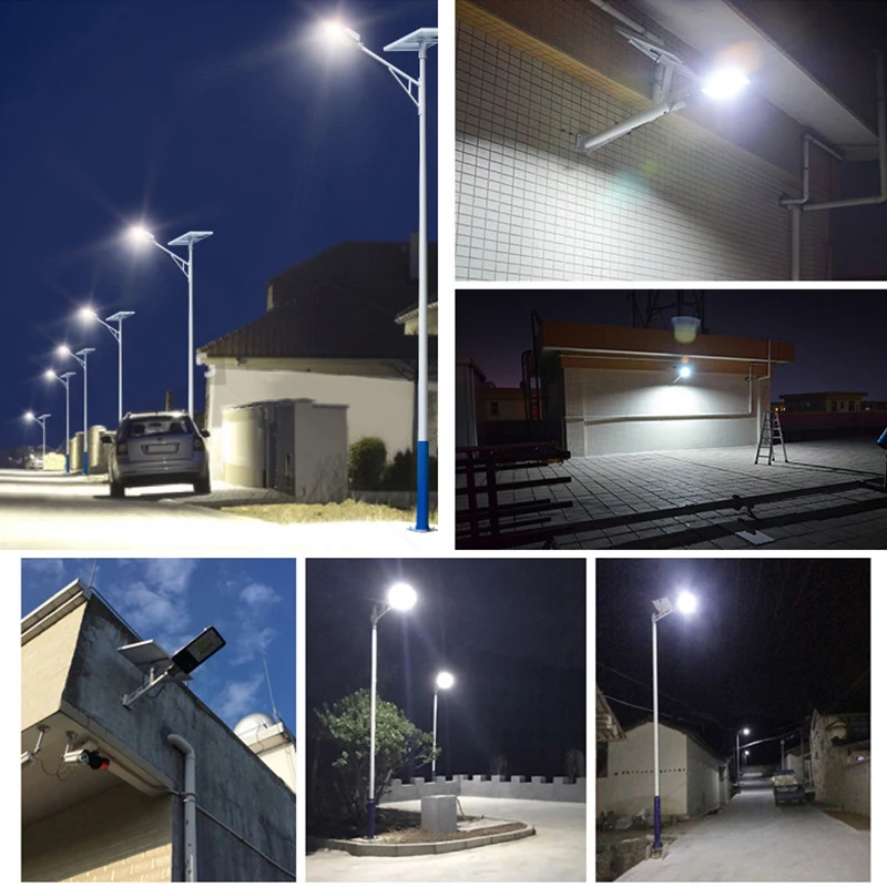 Imagem -04 - Super Bright Split Solar Street Light Led Impermeável Iluminação de Parede Lâmpadas de Quintal Iluminação de Inundação de Segurança Iluminação de Rua