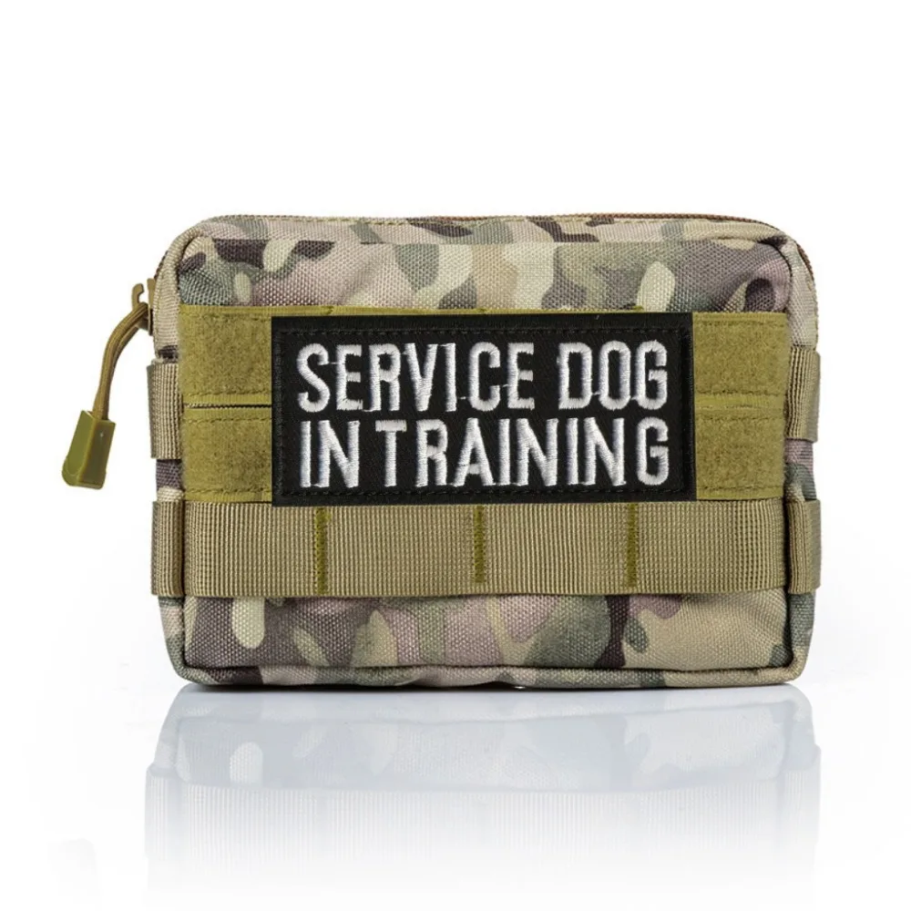 Service Dog Embroidery Patches for Dog’s Vest Emotional Support in Training ESA Fur Missile Badge Emblem Hats Hook&Loop Stickers