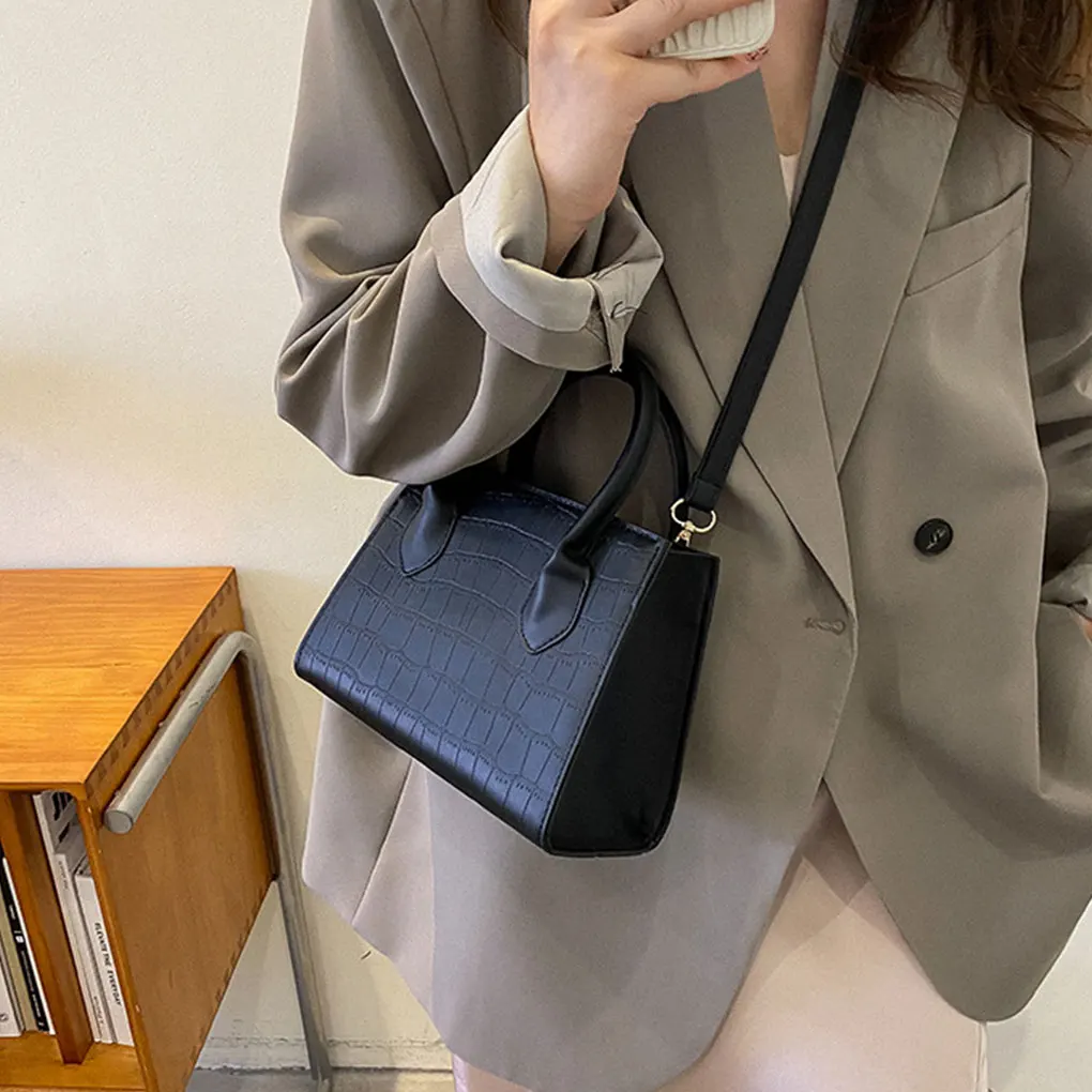 Fashion Crocodile Pattern Top Handbags PU Leather Crossbody Bags for Women Shoulder Bags purses Travel Crossbody Bag
