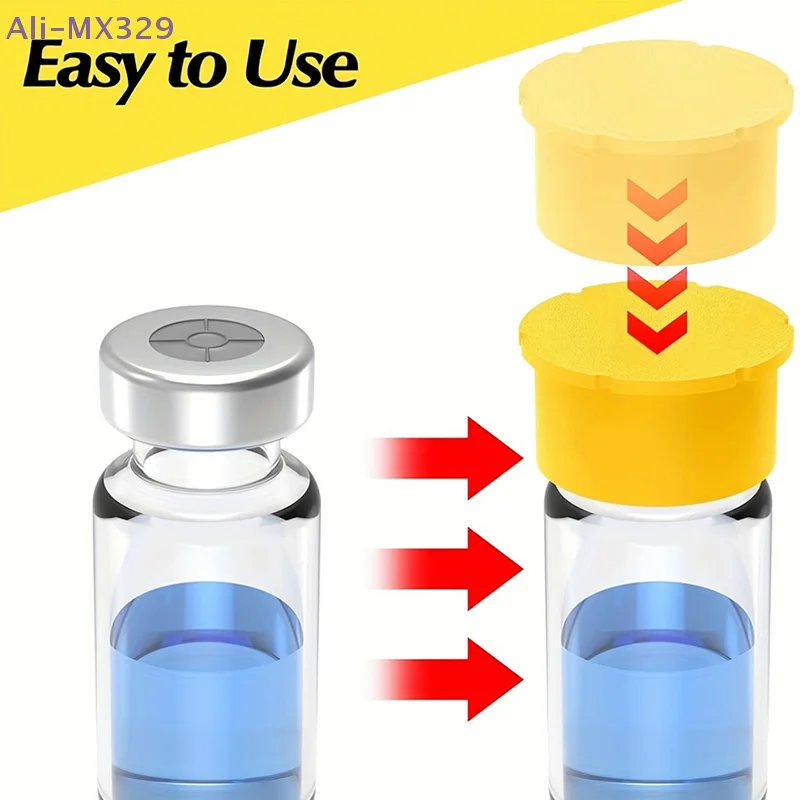 

{MX} 12Pcs Leakproof Dustproof Lids For 3ml/5ml Insulin Bottles Glass Vials For Laboratory Scientific Sample Storage