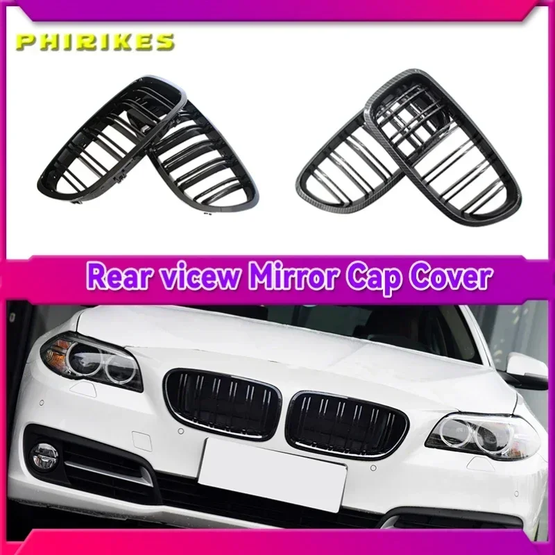 

For BMW 5 Series F10 F11 F18 520d 530d 540i 2010-2017 Replacement PartCar Gloss Black Kidney Grill Dual Slats Racing Grill