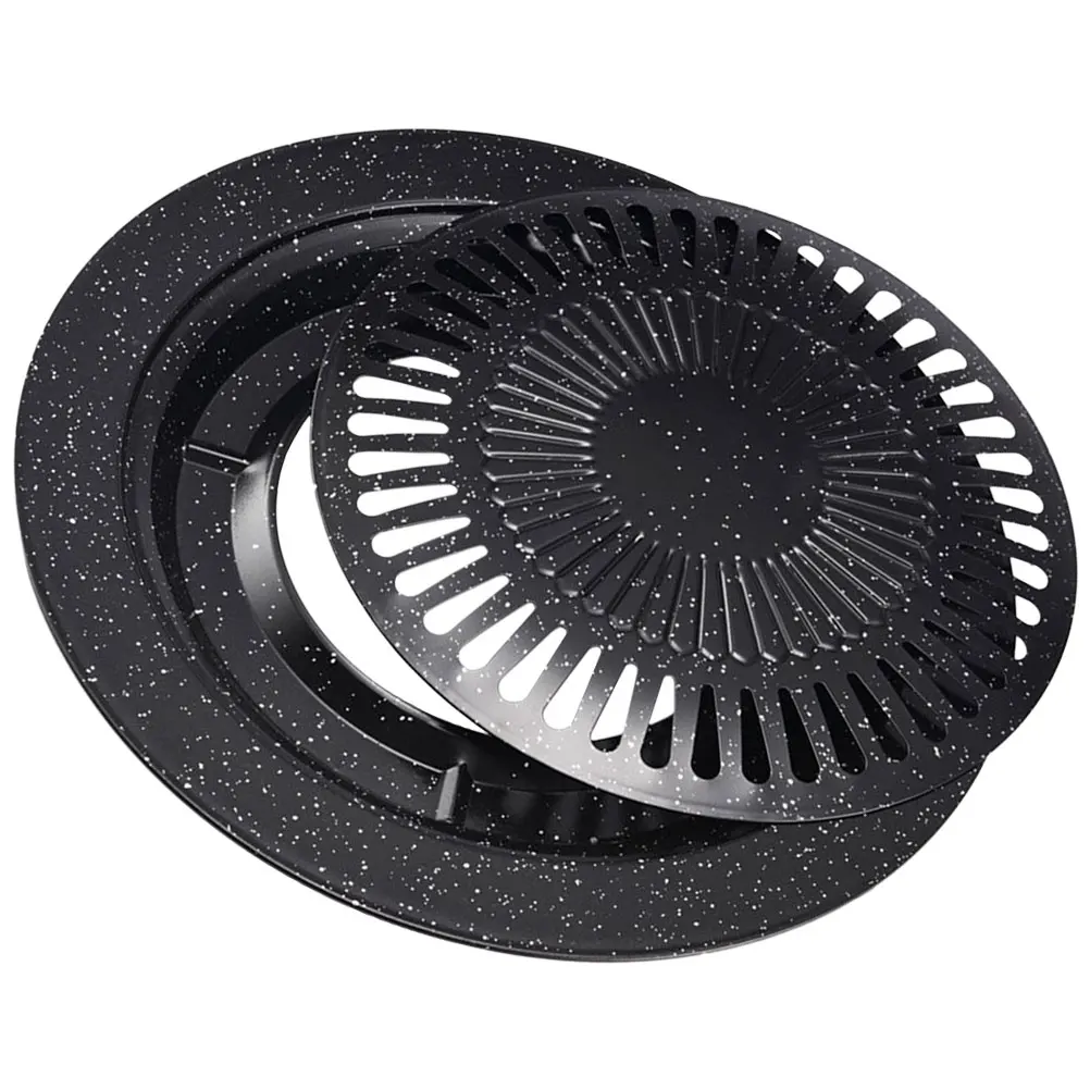 

Grilling Platter Iron Bbq Black Iron Non stick Steak Cookware Outdoor Outdoor Barbecue Camping BBQ Grill Pan Steak Pan