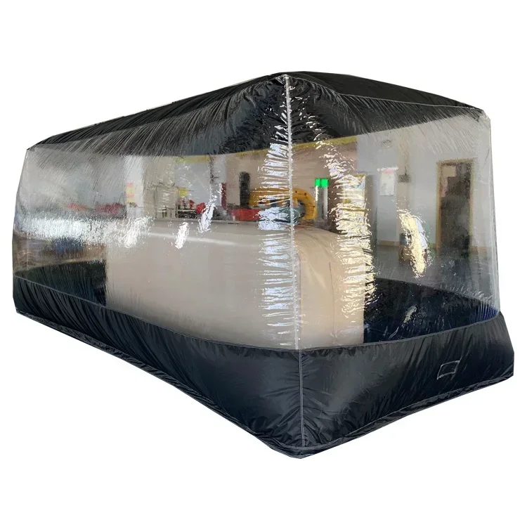 Easy set up car protect storage bubble tent inflatable car cover / PVC Clear Inflatable Vehicle car outdoor trunk cover garage