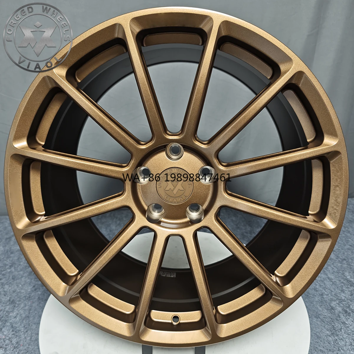 

Custom Bronze Alloy Forged Matte Finish Wheels 16-26 Inch Car Rims Brushed Finish for X5 M60i 911 Panamera S CLA45 C63S
