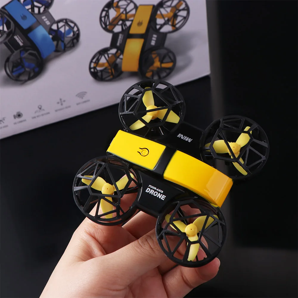 

Летающий мини-автомобиль с дистанционным управлением, перезаряжаемый с легким вращением, самолет с дистанционным управлением на 360° ° Поворот четырехосного