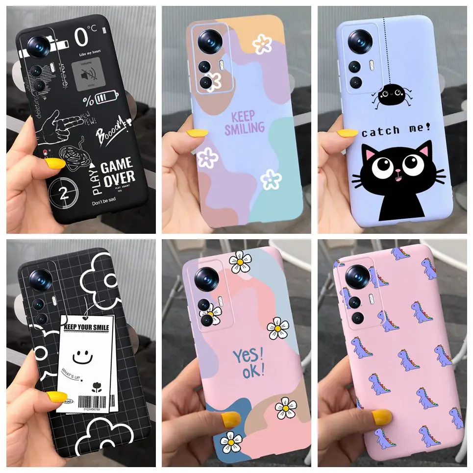 For Cover Xiaomi Mi 12T 5G Case Bumper Shockproof Candy Pudding Cover For Xiaomi 12T Mi12T Coque Shell Liquid Silicone Etui Case