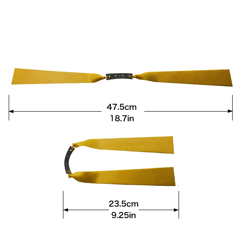 5/10 stücke 40mm Breiter Flache Gummiband Hohe Elastizität Versenkbare Lange Pol Gummiband Jagd Zubehör Schießen Gummiband – Detail 1