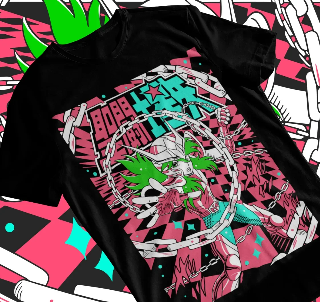 

Andromeda Shun Saint Seiya Knights of the Zodiac Anime Unisex Tshirt T-Shirt