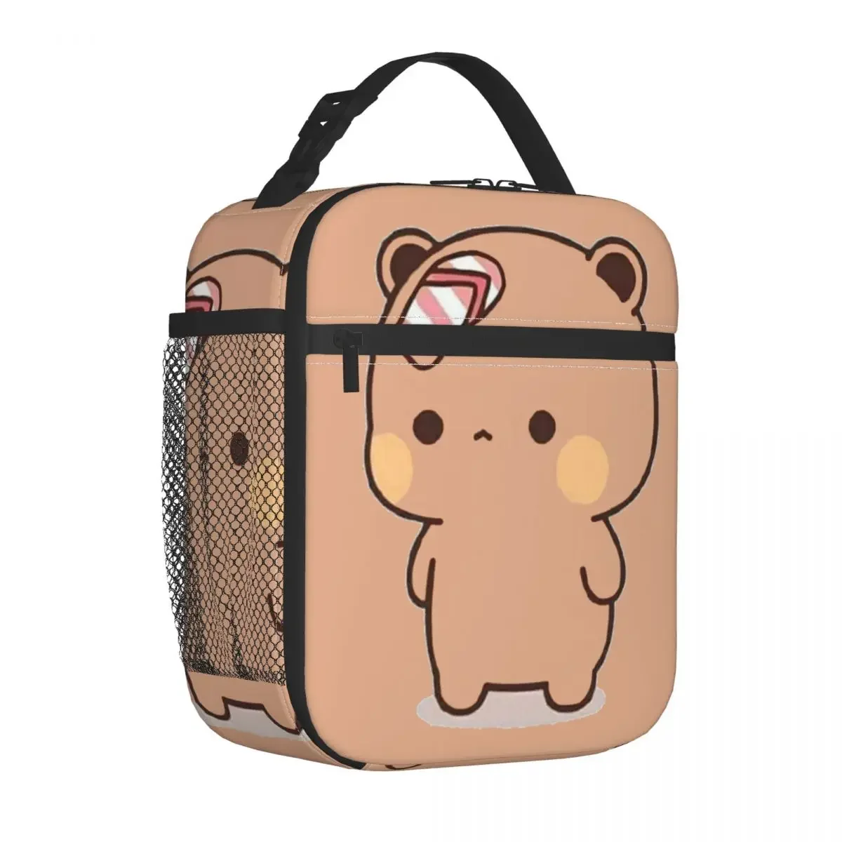 Bubu Was Threw Flip-flops Insulated Lunch Bags Cooler Bag Meal Container Panda Bear Large Tote Lunch Box Food Handbags School