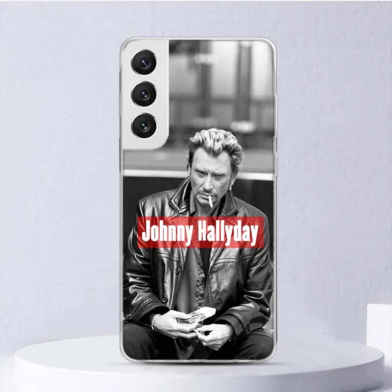 Johnny Hallyday Music Soft Case For Samsung Galaxy S24 S23 S22 S21 Ultra S20 FE S10 Plus Phone Cover S9 S8 + S10E Funda Coque