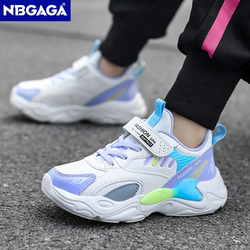 Kids Casual Girl Shoes Non-slip Comfortable Kids Running Shoes Outdoor Student\'s Boys Sport Walking Footwear Size 28-39