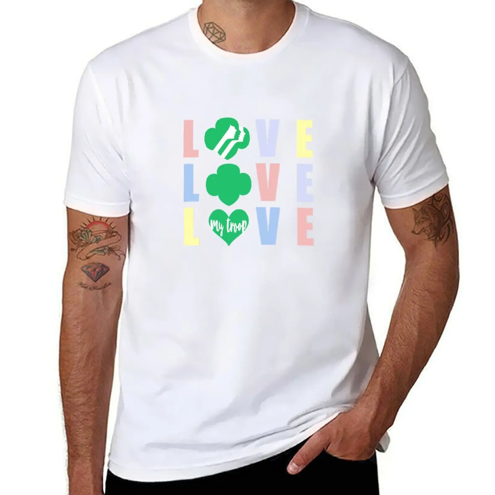 

Custom order / Girl Scouts T-Shirt men t shirt cotton 100% graphic t shirts for man T-Shirt