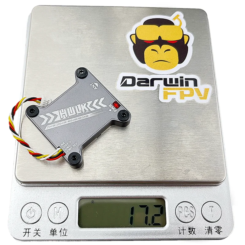 DarwinFPV HULK VTX Waterproof 5.8G 40CH 25mW/200mW/400mW/600mW VTX