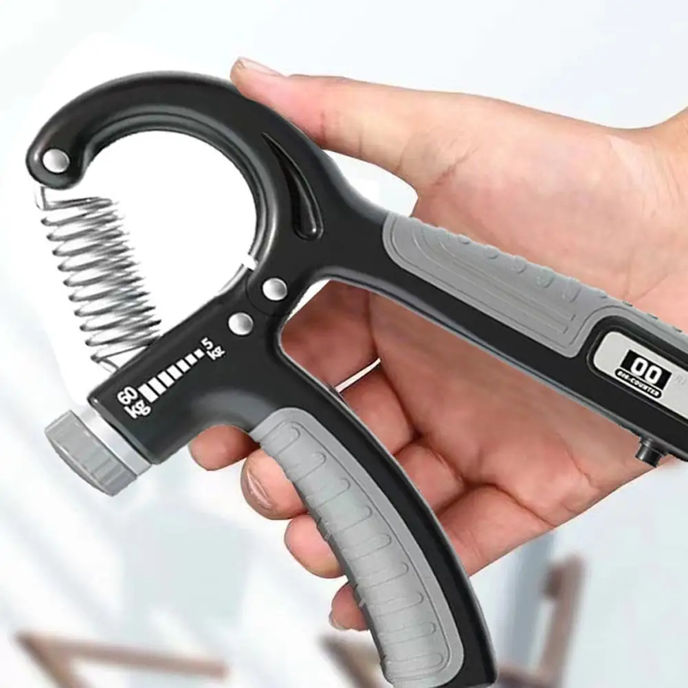 

Adjustable Hand Grip Strengthener Hand Grip Trainer With Counter Wrist Forearm And Hand Exerciser For Muscle Building 5-60kg