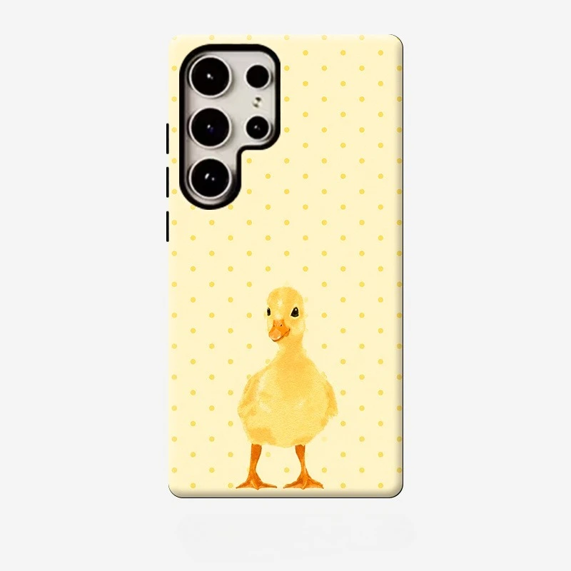 Little Yellow Duck Film Two-in-One Fashion phone case for Samsung Galaxy S26/S25/S24/S23/S22/S21 FE Ultra Plus Dropresistant