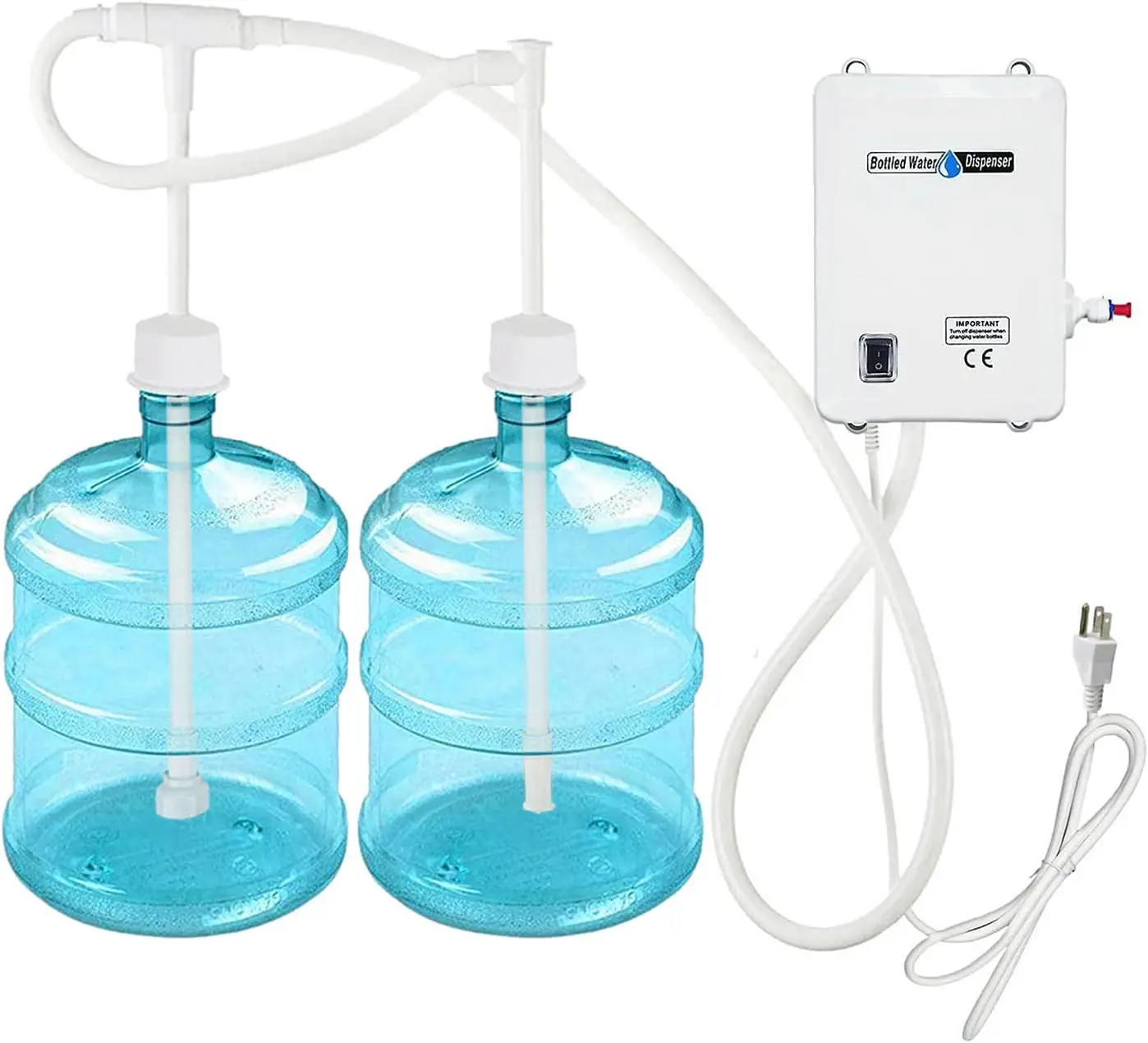 

Водяной насос 110 В для диспенсера на 5 галлонов, холодильника, льдогенератора, кофемашины, крана - с двойным входом