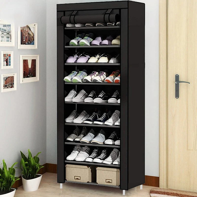 Shoe Rack Dust Cover Multi-Layer Rack Outer Cover Simple Cloth Cover Storage Shoe Rack Indoor Storage Rack Organization Shelf