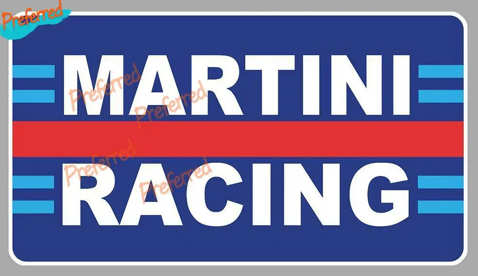 Martini Racing Car Sticker Decal Made of Durable Vinyl Waterproof Material, Car/truck Ship/Surf Camper /laptop and Toolbox