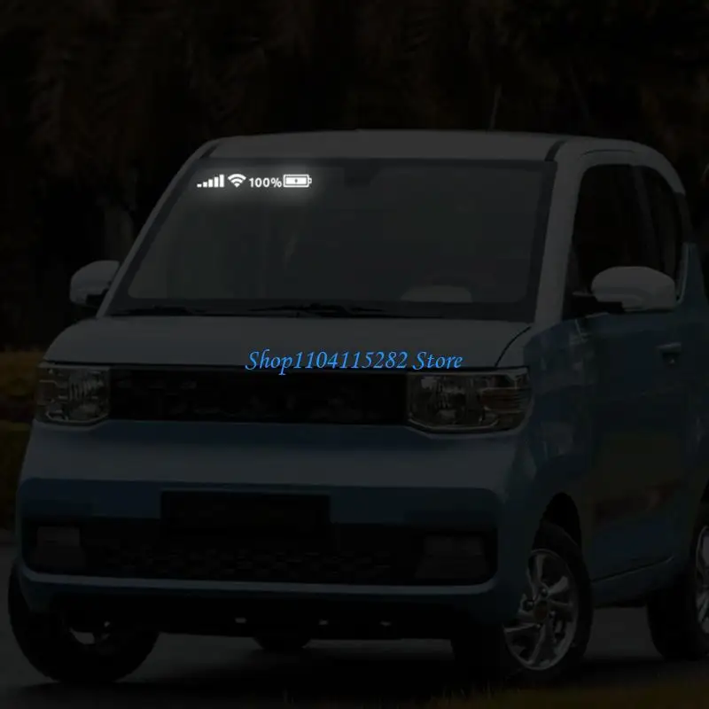 

A2BF WiFi Car Sticker Easy to Install Decorative Sticker Battery for Daily Commutes & Road