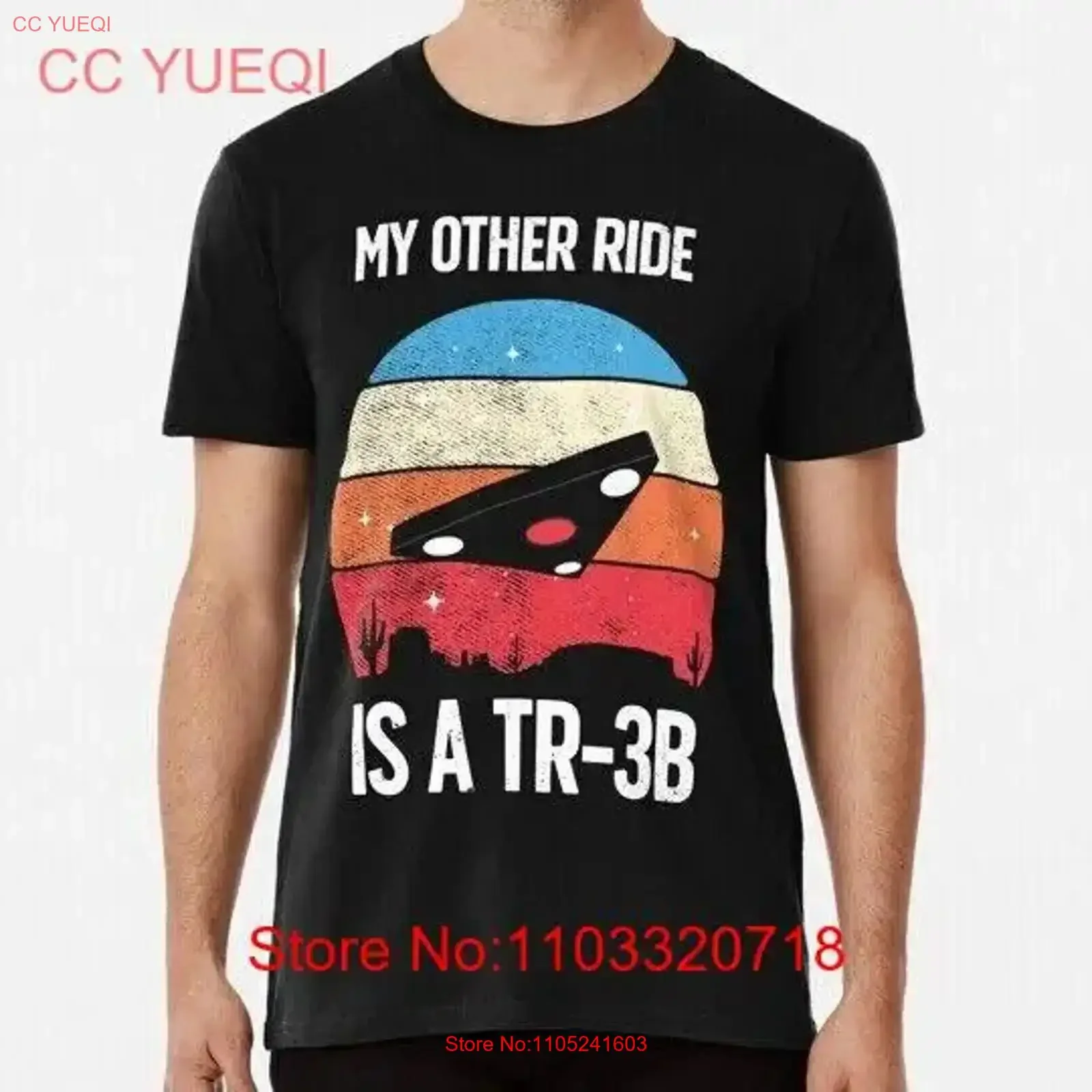 My Other Ride Is A Tr 3b Black Manta Triangle Ufo S to 5XL Made in USA T Shirt vintage Washed fashion Soft Casual Stylish