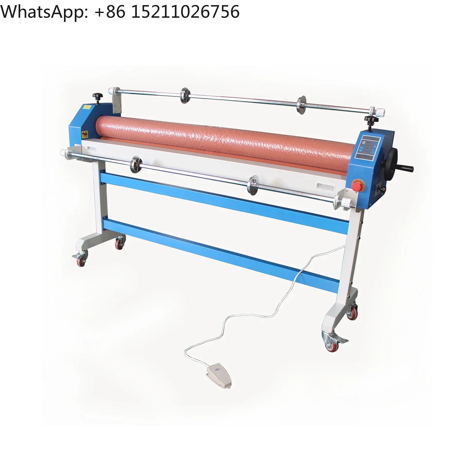 LAM-1300 Hangzhou Cold Roll Laminator  hot sale  paper pvc machine with film shaft  Electric manual  easy operation