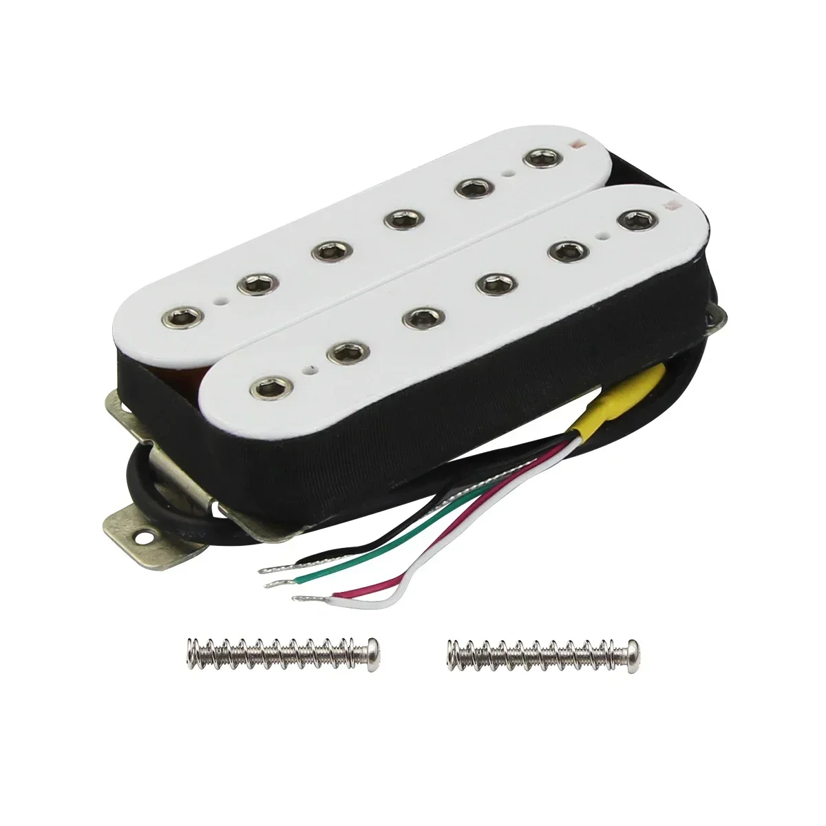 

Q-X Music Store-Set of Neck+Bridge Alnico 5 Humbucker Pickup Guitar Pickup White for Electric Guitar Accessories